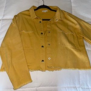 Yellow jean jacket